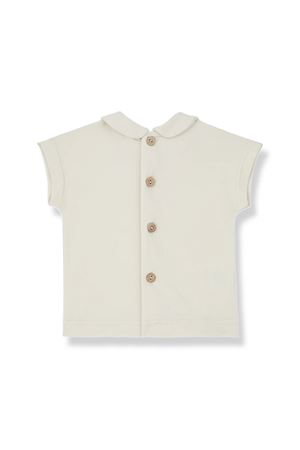 Ivory cotton Luna T-shirt 1+IN THE FAMILY KIDS | LUNAIVORY